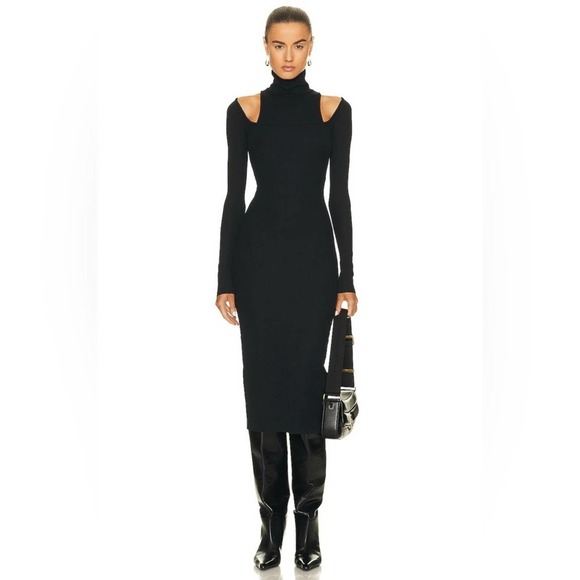 Shoreditch Ski Club Penn Dress in Black small - Picture 1 of 1